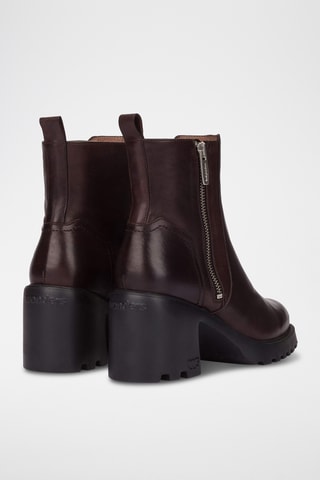 Bottines en cuir - Marron