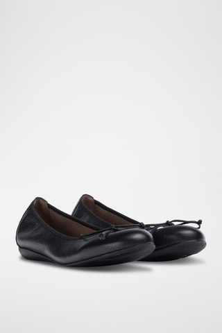 Ballerines en cuir verni - Noir