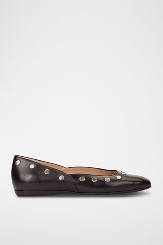 Ballerine in pelle - Nero