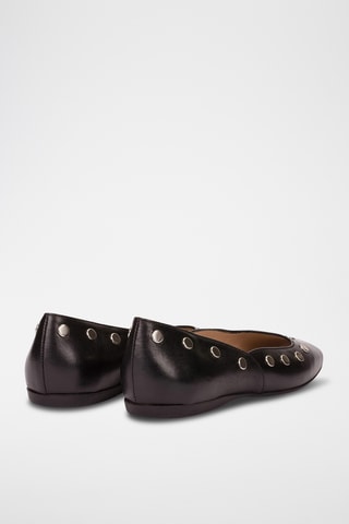 Ballerine in pelle - Nero