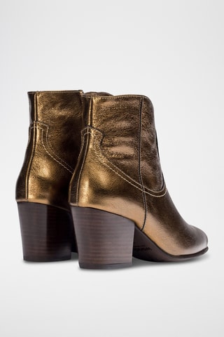 Bottines en nubuck - Doré