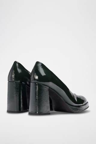 Escarpins en cuir verni - Vert