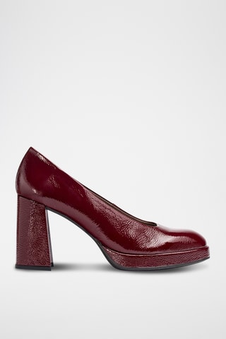 Escarpins en cuir verni - Bordeaux