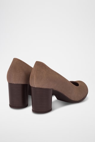 Escarpins en nubuck - Taupe