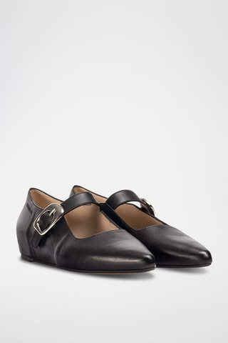 Babies en cuir - Noir