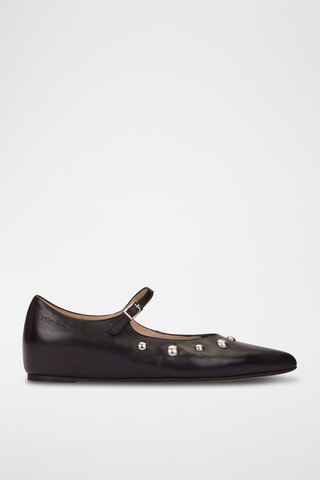 Babies en cuir - Noir