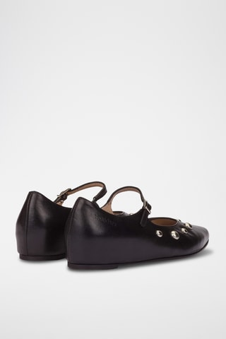 Babies en cuir - Noir
