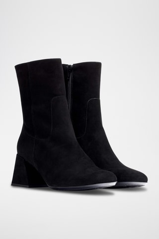 Bottines en nubuck - Noir