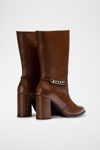 Bottines en cuir - Marron