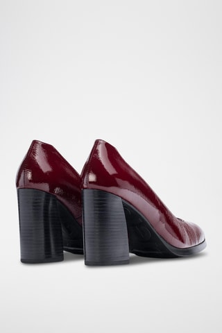 Escarpins en cuir verni - Bordeaux