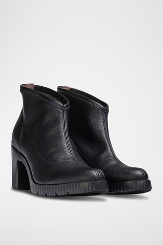 Bottines en cuir - Noir