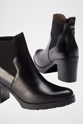 Bottines Chelsea en cuir - Noir
