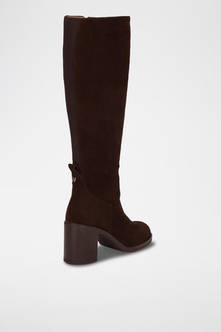 Bottes en nubuck - Marron