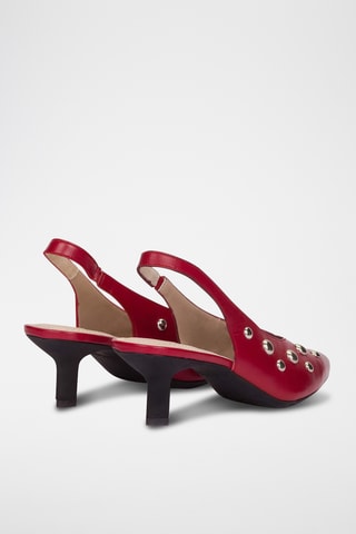 Escarpins en cuir - Rouge