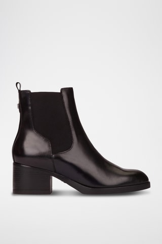 Stivaletti Beatles in pelle - Nero