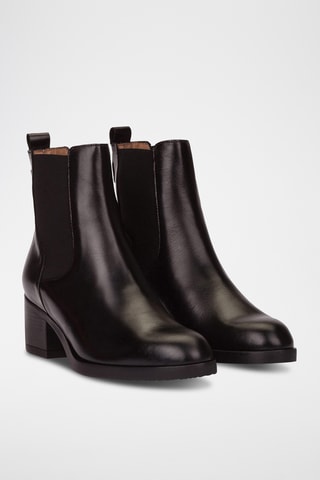 Stivaletti Beatles in pelle - Nero