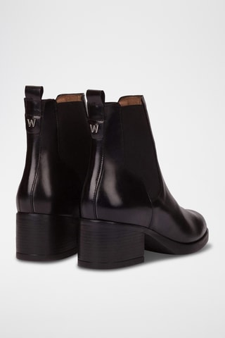 Stivaletti Beatles in pelle - Nero