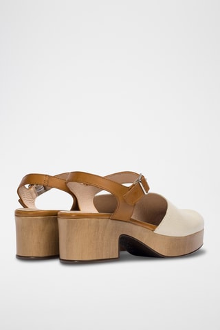 Sabot in pelle - Beige