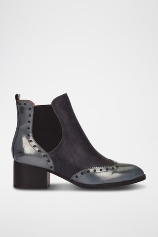 Stivaletti Beatles in pelle - Grigio