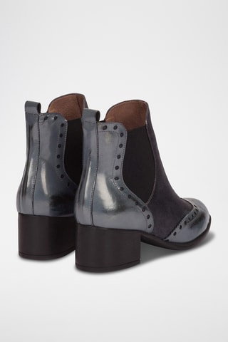 Stivaletti Beatles in pelle - Grigio