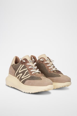 Baskets en cuir - Taupe