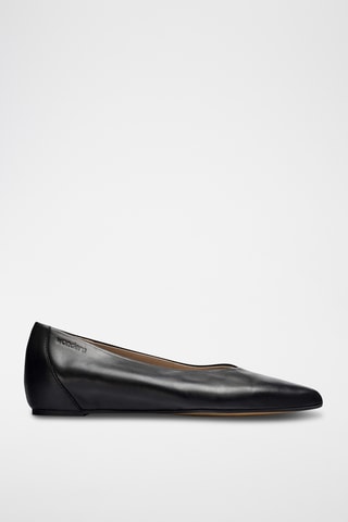 Ballerines en cuir - Noir