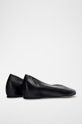 Ballerines en cuir - Noir