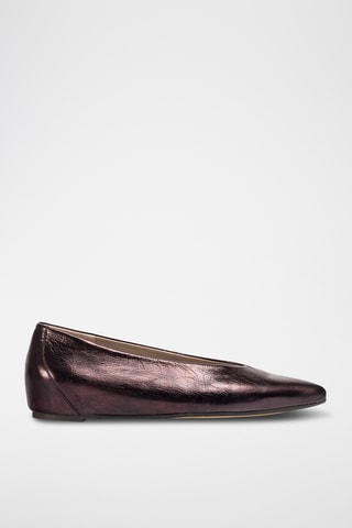 Ballerines en cuir - Orange