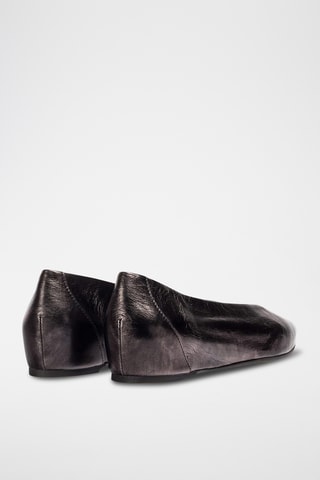 Ballerines en cuir - Gris