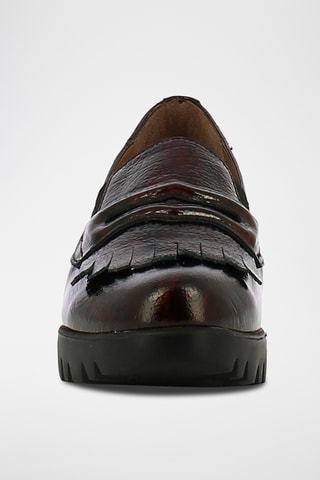 Mocassins compensés en cuir - Marron