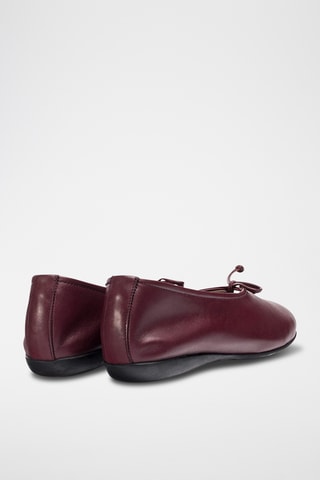 Ballerines en cuir - Bordeaux