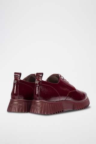 Derbys en cuir verni - Bordeaux