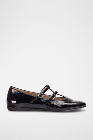 Babies en cuir verni - Noir