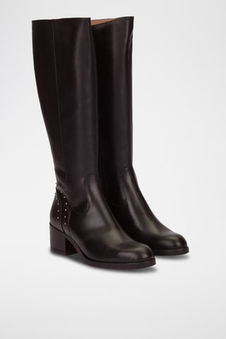 Bottes en cuir - Noir