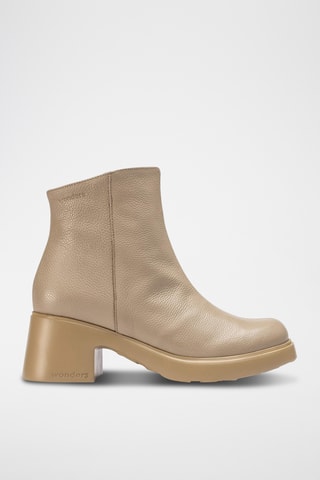 Stivaletti in pelle - Taupe