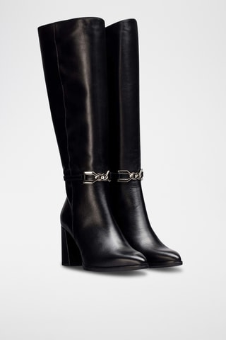 Bottes en cuir - Noir