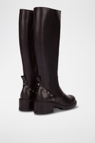 Bottes en cuir - Noir