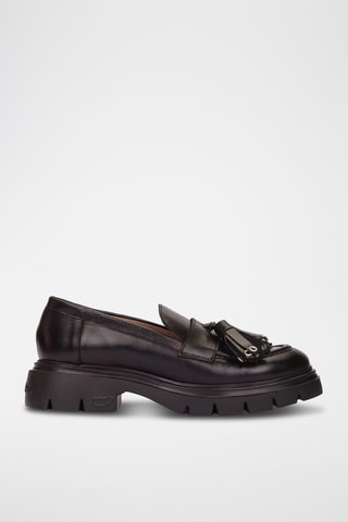 Mocassins en cuir - Noir