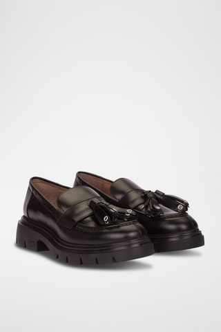 Mocassins en cuir - Noir