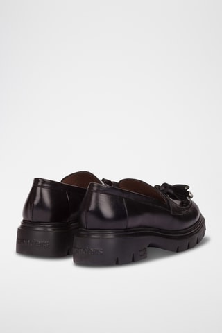 Mocassins en cuir - Noir