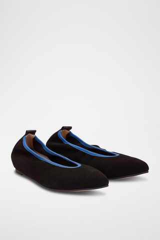 Ballerines en cuir - Noir
