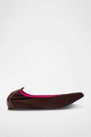 Ballerines en cuir - Marron