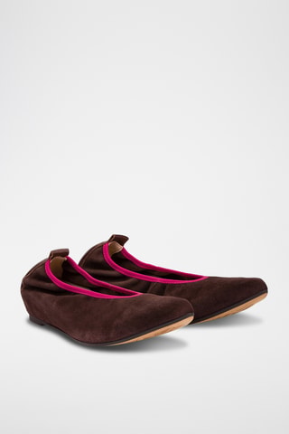 Ballerines en cuir - Marron