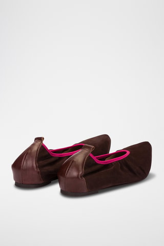 Ballerines en cuir - Marron