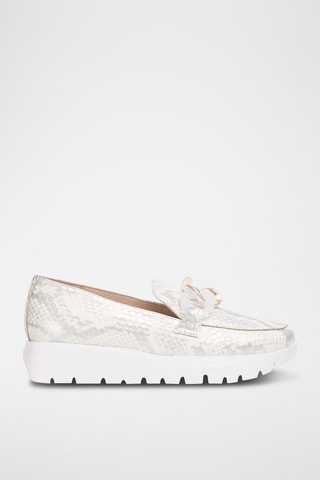 Mocassins en cuir - Blanc
