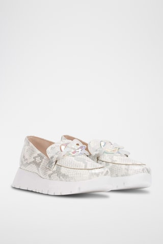 Mocassins en cuir - Blanc