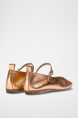 Babies en cuir verni - Rouge
