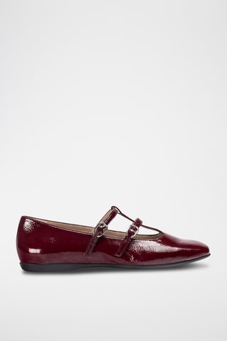 Babies en cuir verni - Bordeaux