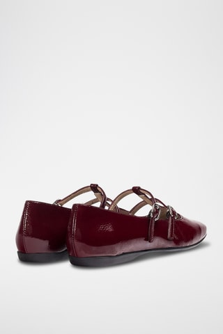 Babies en cuir verni - Bordeaux