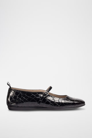 Babies en cuir verni - Noir